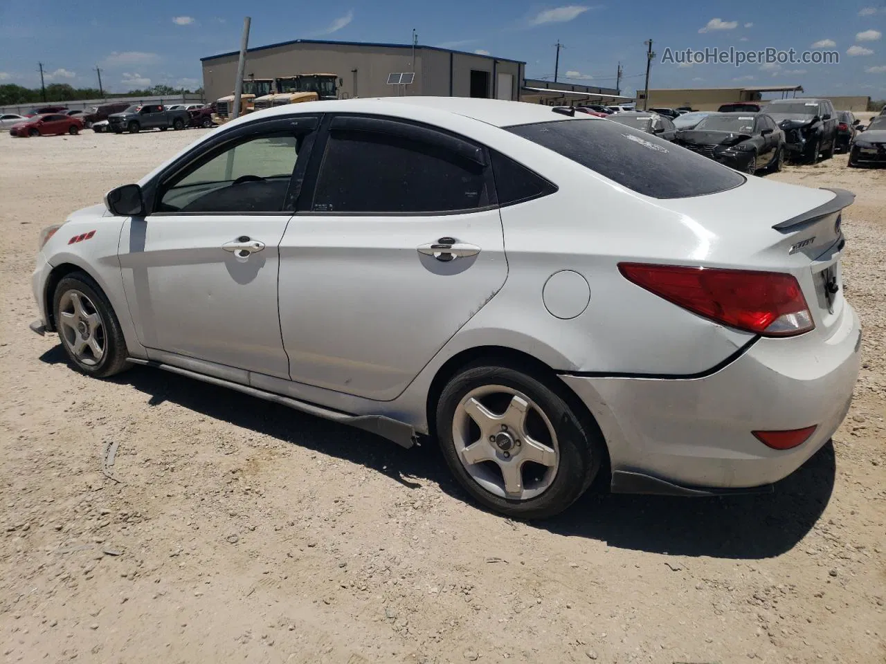 2015 Hyundai Accent Gls White vin: KMHCT4AE4FU811688