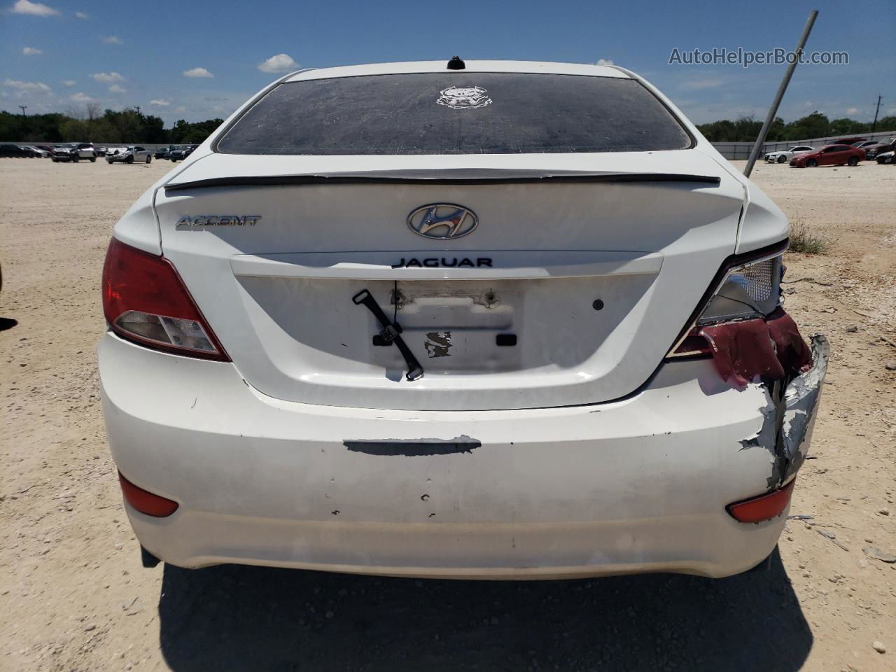 2015 Hyundai Accent Gls White vin: KMHCT4AE4FU811688