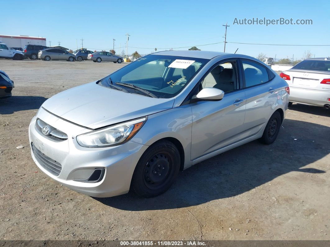 2015 Hyundai Accent Gls Silver vin: KMHCT4AE4FU818379