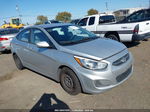 2015 Hyundai Accent Gls Silver vin: KMHCT4AE4FU818379