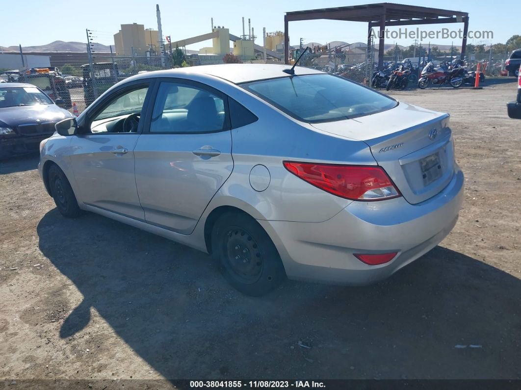 2015 Hyundai Accent Gls Silver vin: KMHCT4AE4FU818379