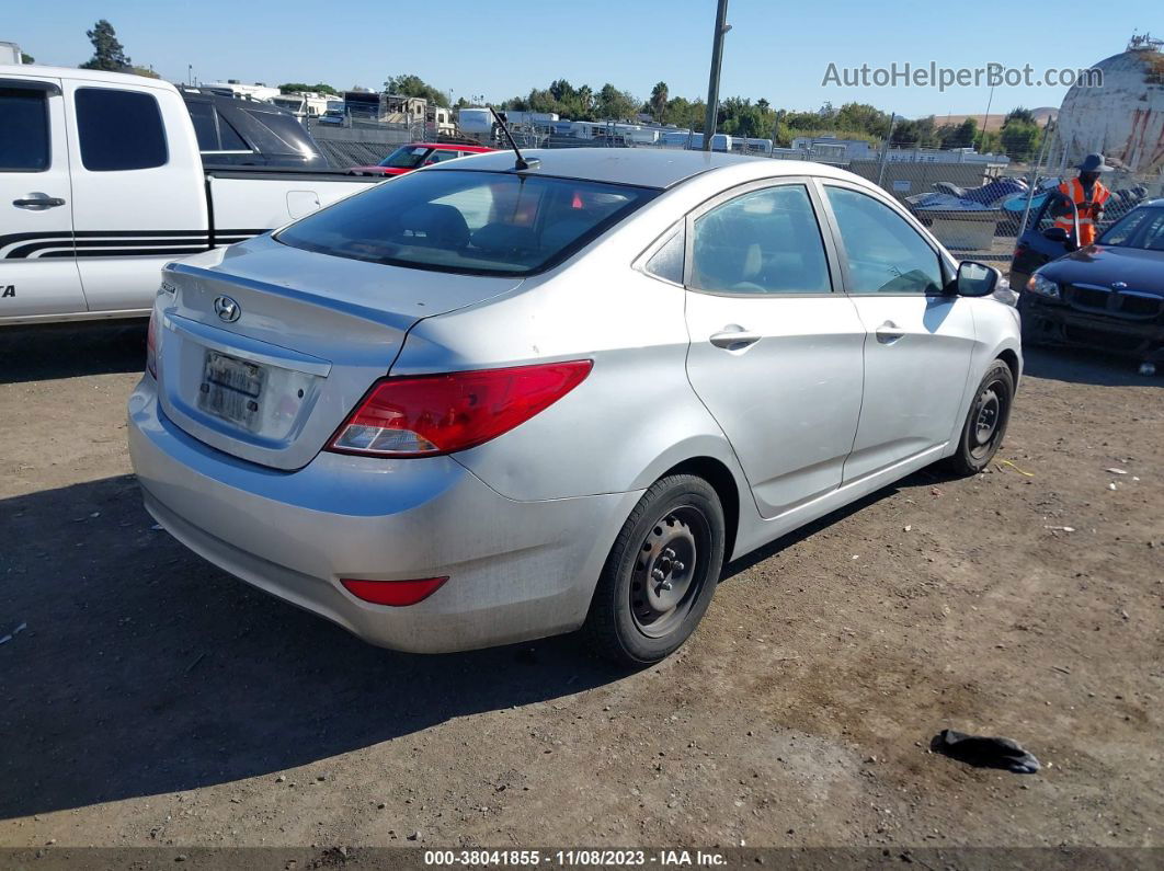 2015 Hyundai Accent Gls Silver vin: KMHCT4AE4FU818379