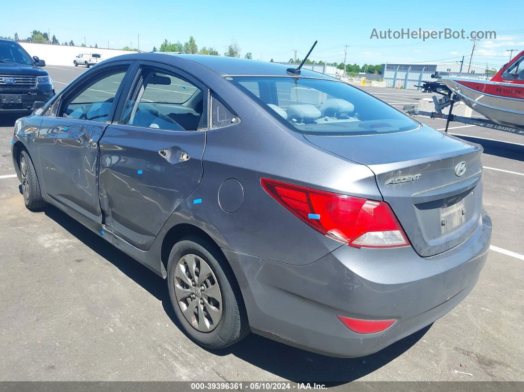 2015 Hyundai Accent Gls Gray vin: KMHCT4AE4FU835067