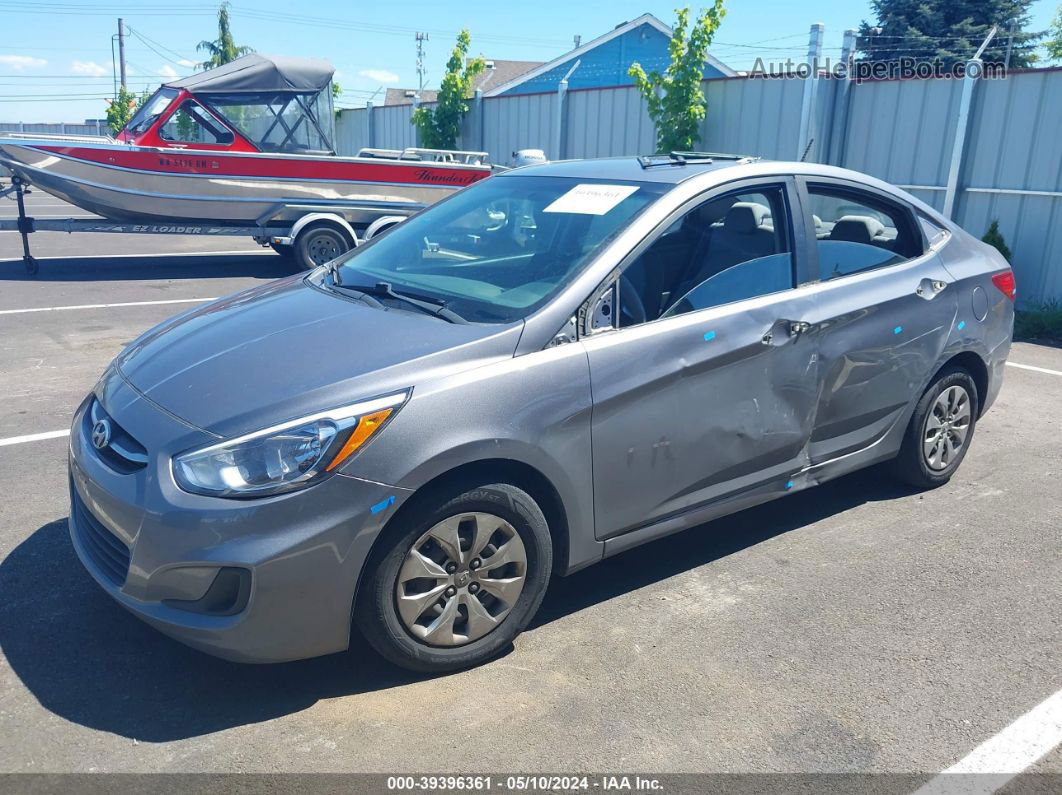 2015 Hyundai Accent Gls Серый vin: KMHCT4AE4FU835067