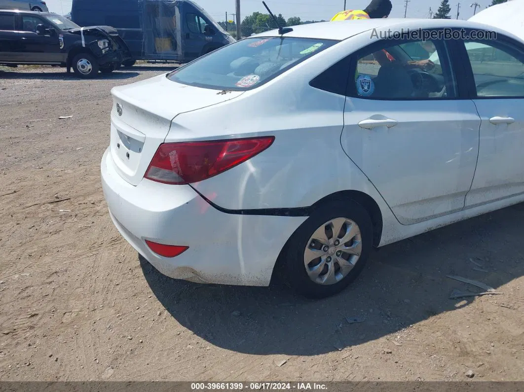 2015 Hyundai Accent Gls White vin: KMHCT4AE4FU835649