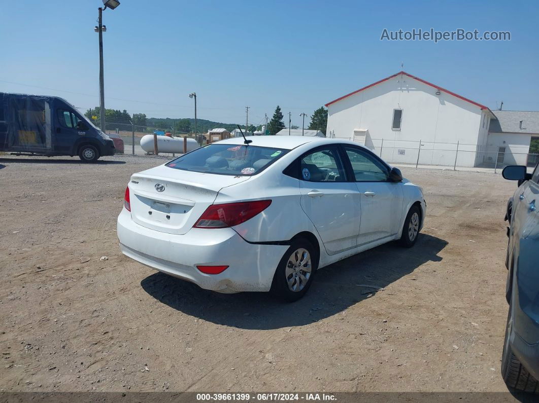 2015 Hyundai Accent Gls White vin: KMHCT4AE4FU835649