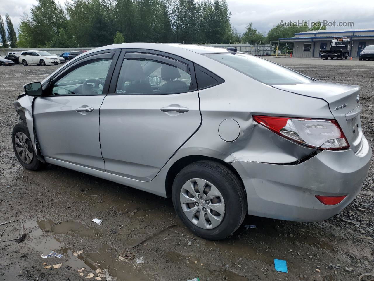 2015 Hyundai Accent Gls Silver vin: KMHCT4AE4FU849888