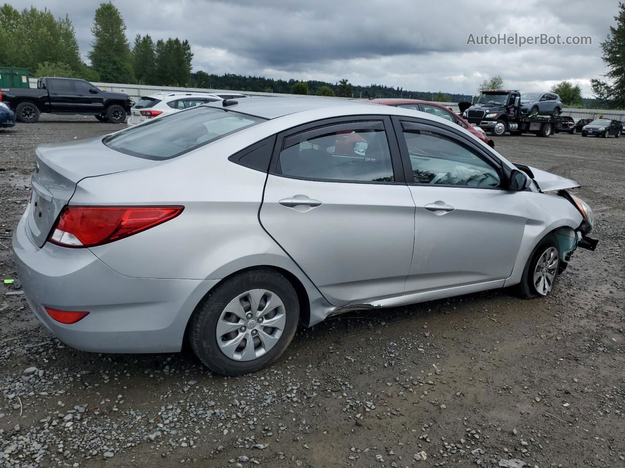 2015 Hyundai Accent Gls Silver vin: KMHCT4AE4FU849888