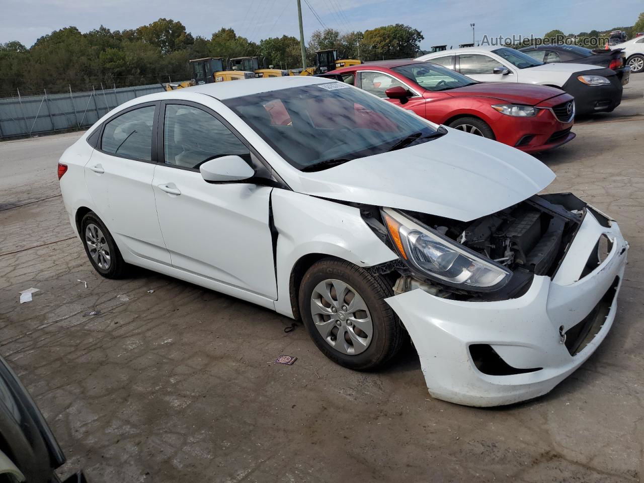 2015 Hyundai Accent Gls White vin: KMHCT4AE4FU861636