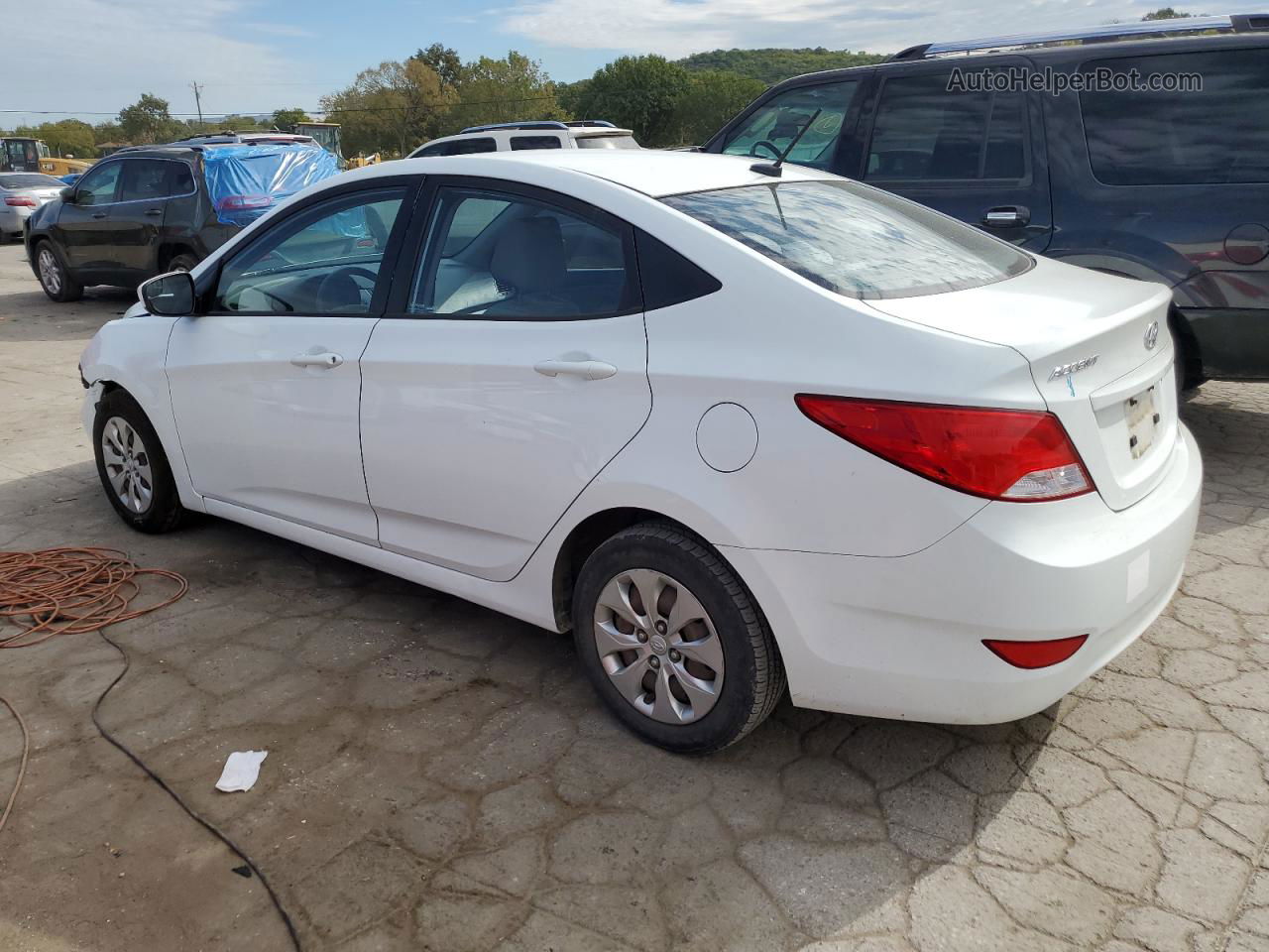 2015 Hyundai Accent Gls White vin: KMHCT4AE4FU861636