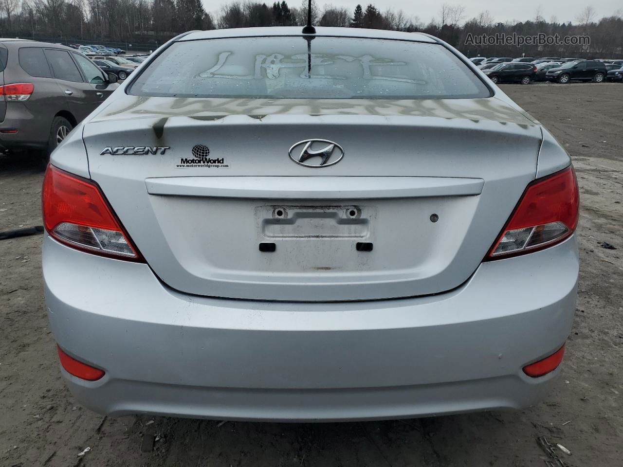 2015 Hyundai Accent Gls Silver vin: KMHCT4AE4FU877013