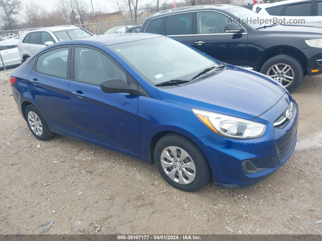 2015 Hyundai Accent Gls Blue vin: KMHCT4AE4FU880977