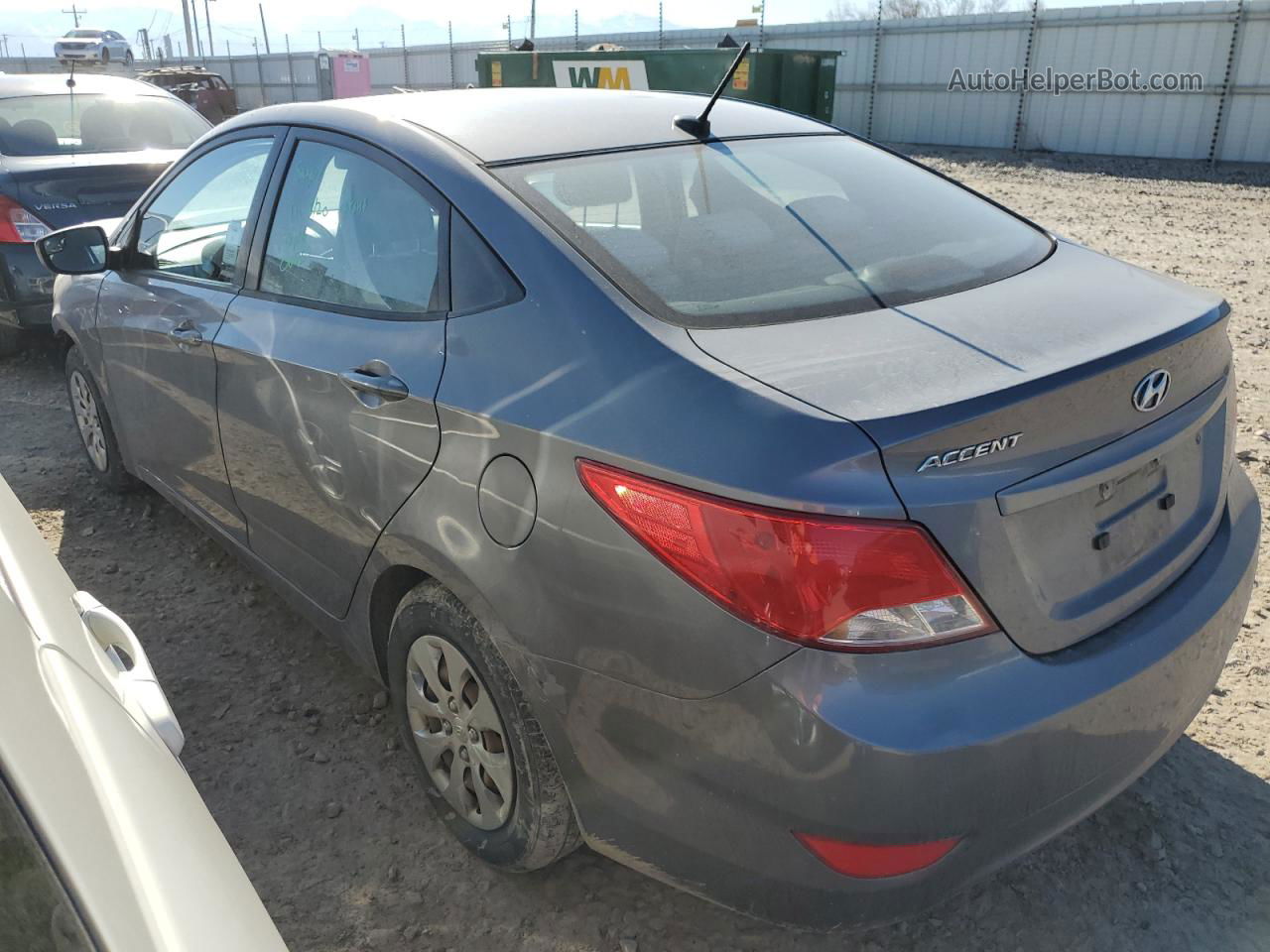 2015 Hyundai Accent Gls Gray vin: KMHCT4AE4FU883250