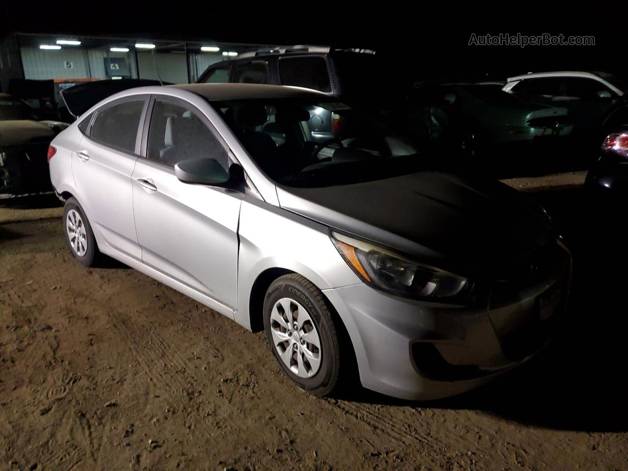 2015 Hyundai Accent Gls Серебряный vin: KMHCT4AE4FU897617