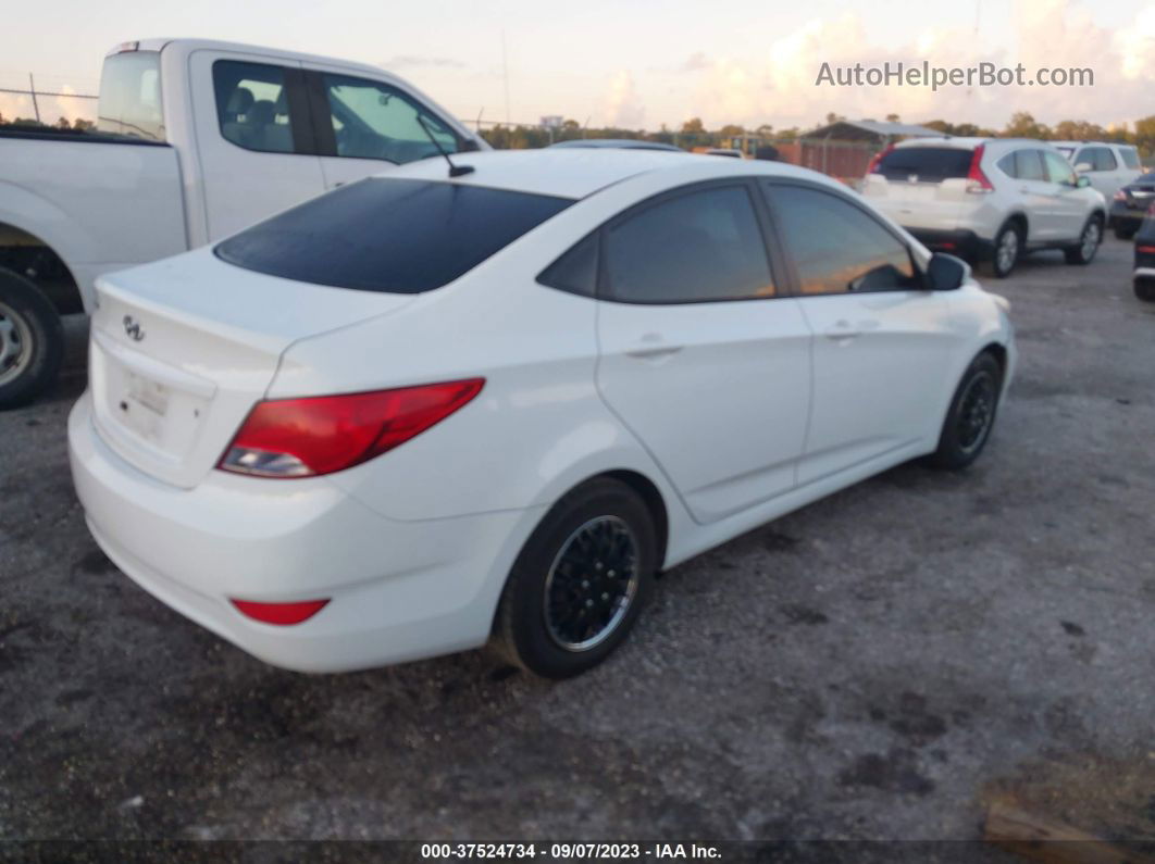 2015 Hyundai Accent Gls White vin: KMHCT4AE4FU899271