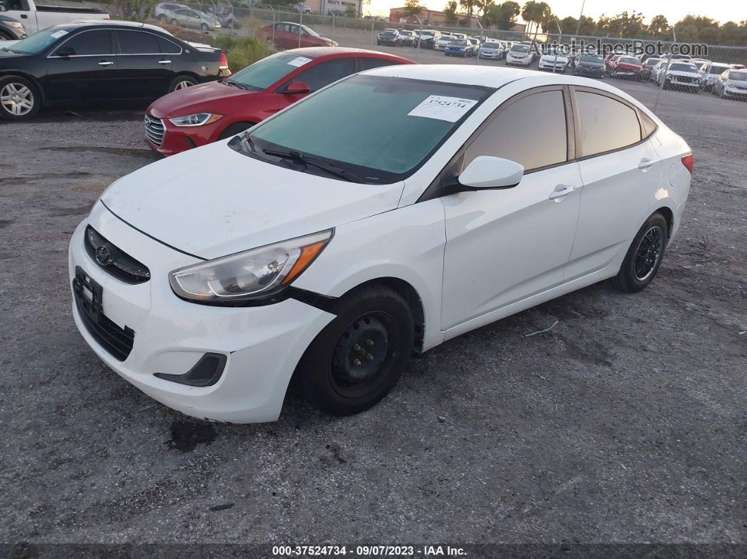 2015 Hyundai Accent Gls White vin: KMHCT4AE4FU899271