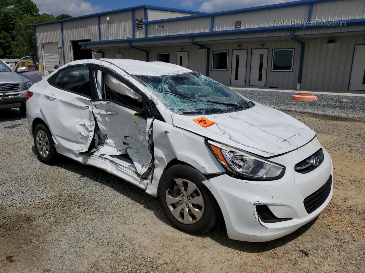 2015 Hyundai Accent Gls White vin: KMHCT4AE4FU902119