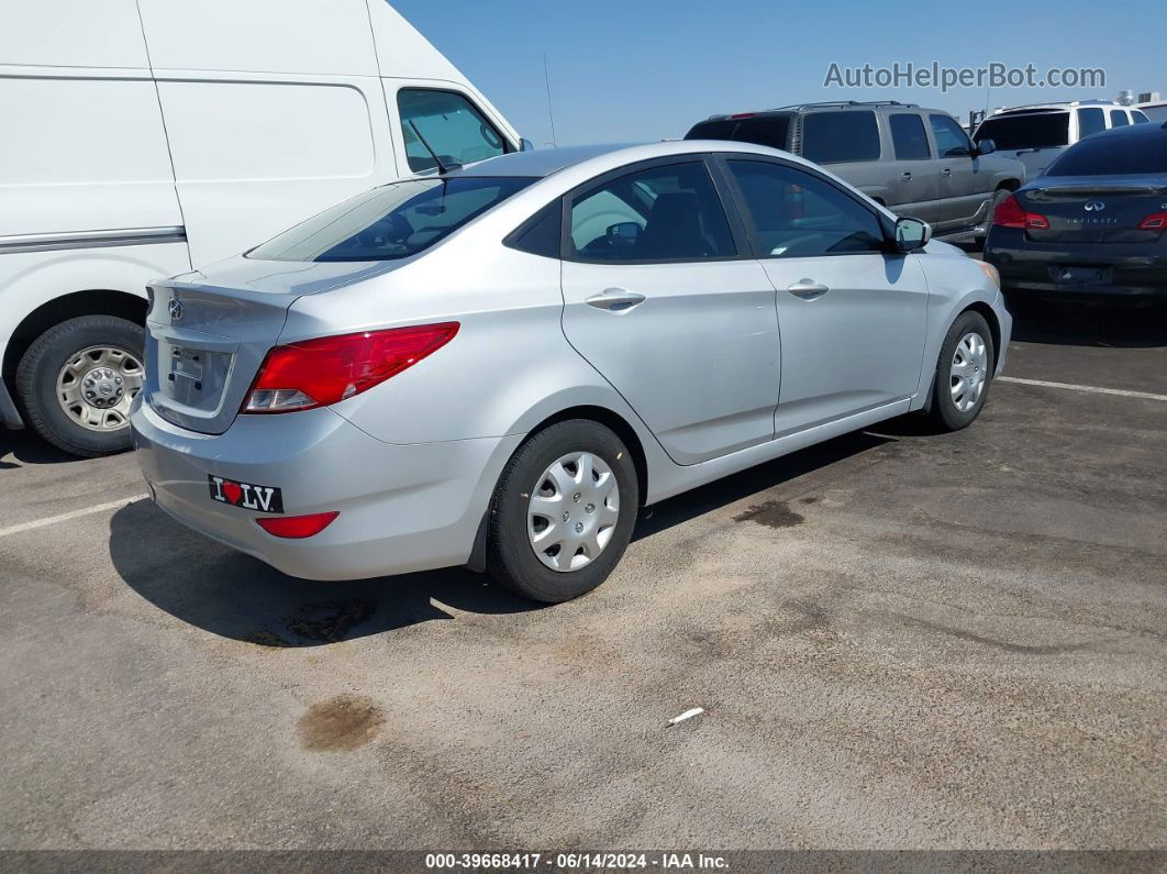 2015 Hyundai Accent Gls Silver vin: KMHCT4AE4FU902718