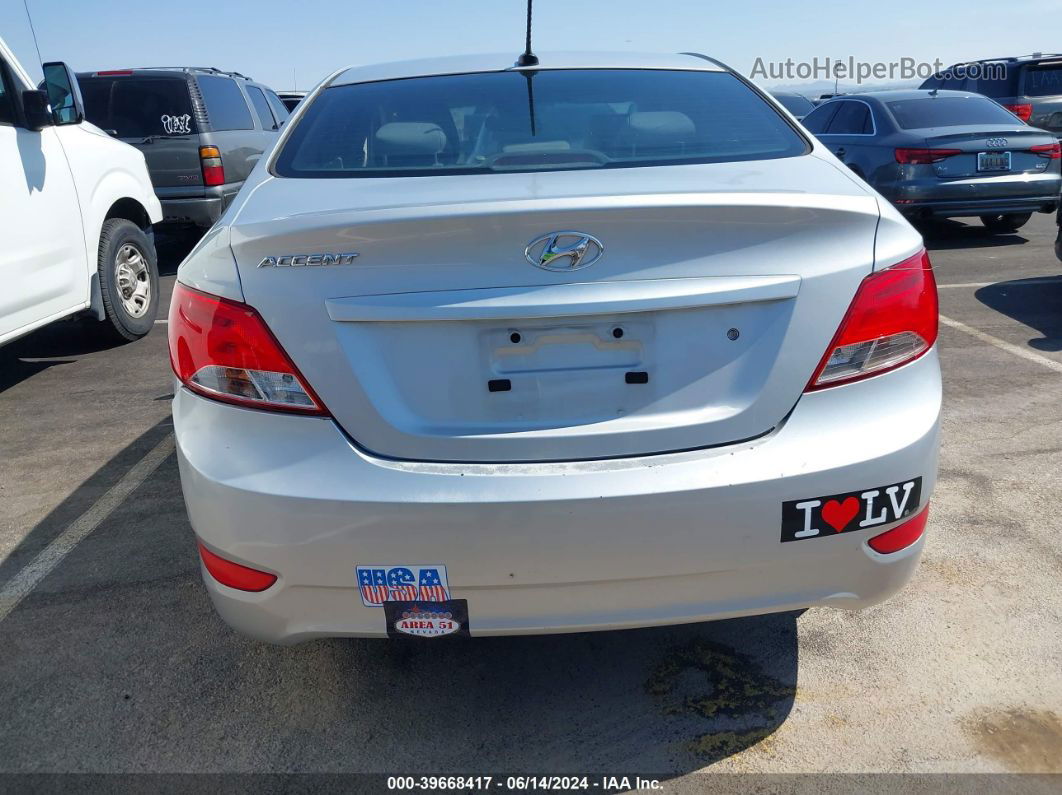 2015 Hyundai Accent Gls Silver vin: KMHCT4AE4FU902718