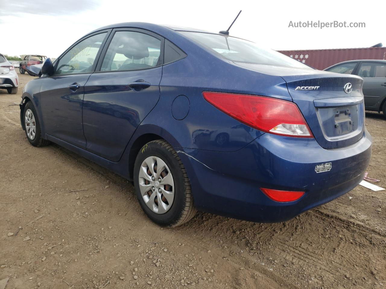 2015 Hyundai Accent Gls Blue vin: KMHCT4AE4FU914223