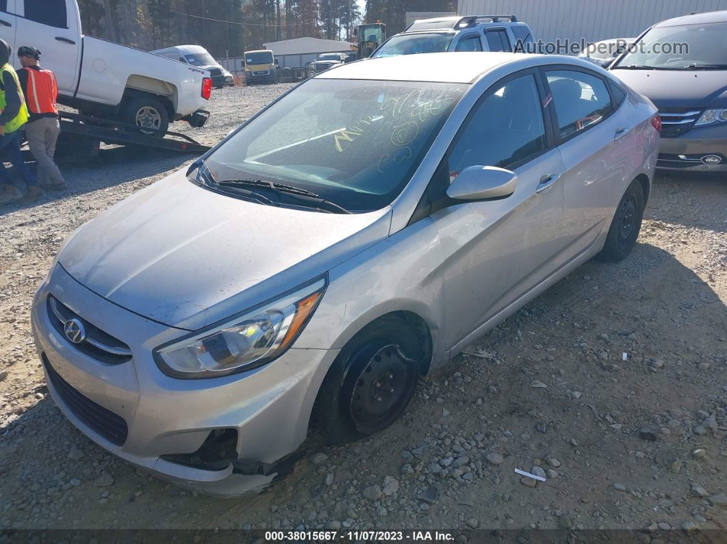 2015 Hyundai Accent Gls Silver vin: KMHCT4AE4FU929885