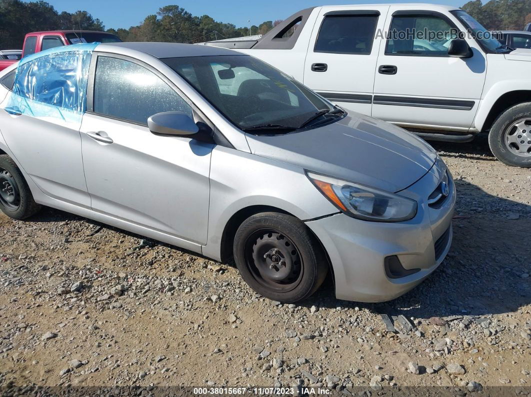 2015 Hyundai Accent Gls Silver vin: KMHCT4AE4FU929885