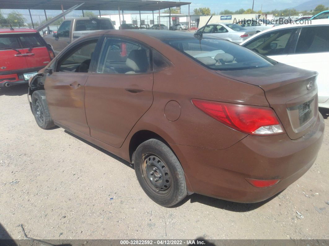 2015 Hyundai Accent Gls Brown vin: KMHCT4AE4FU931992