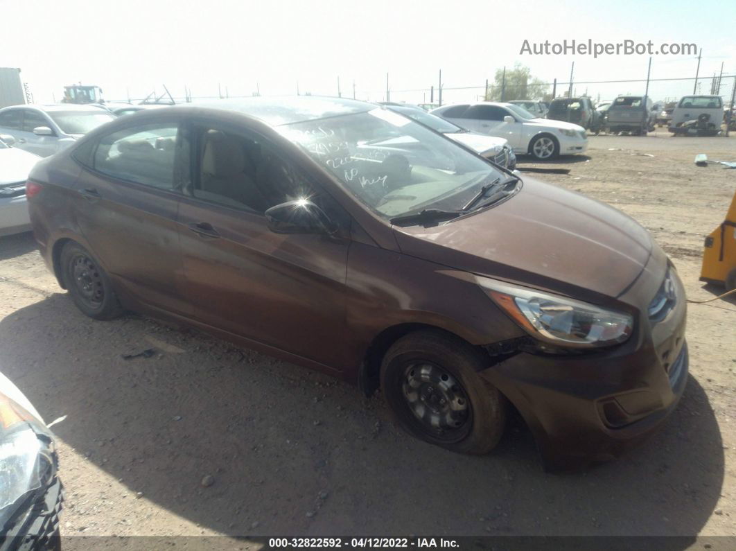 2015 Hyundai Accent Gls Brown vin: KMHCT4AE4FU931992