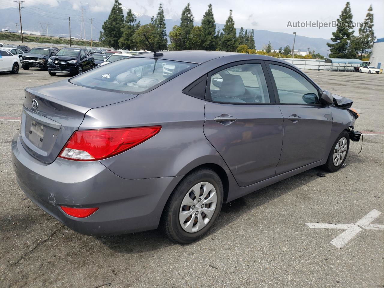 2015 Hyundai Accent Gls Gray vin: KMHCT4AE4FU937940