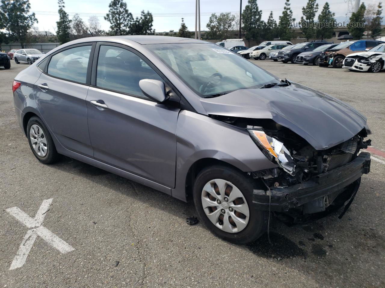 2015 Hyundai Accent Gls Gray vin: KMHCT4AE4FU937940