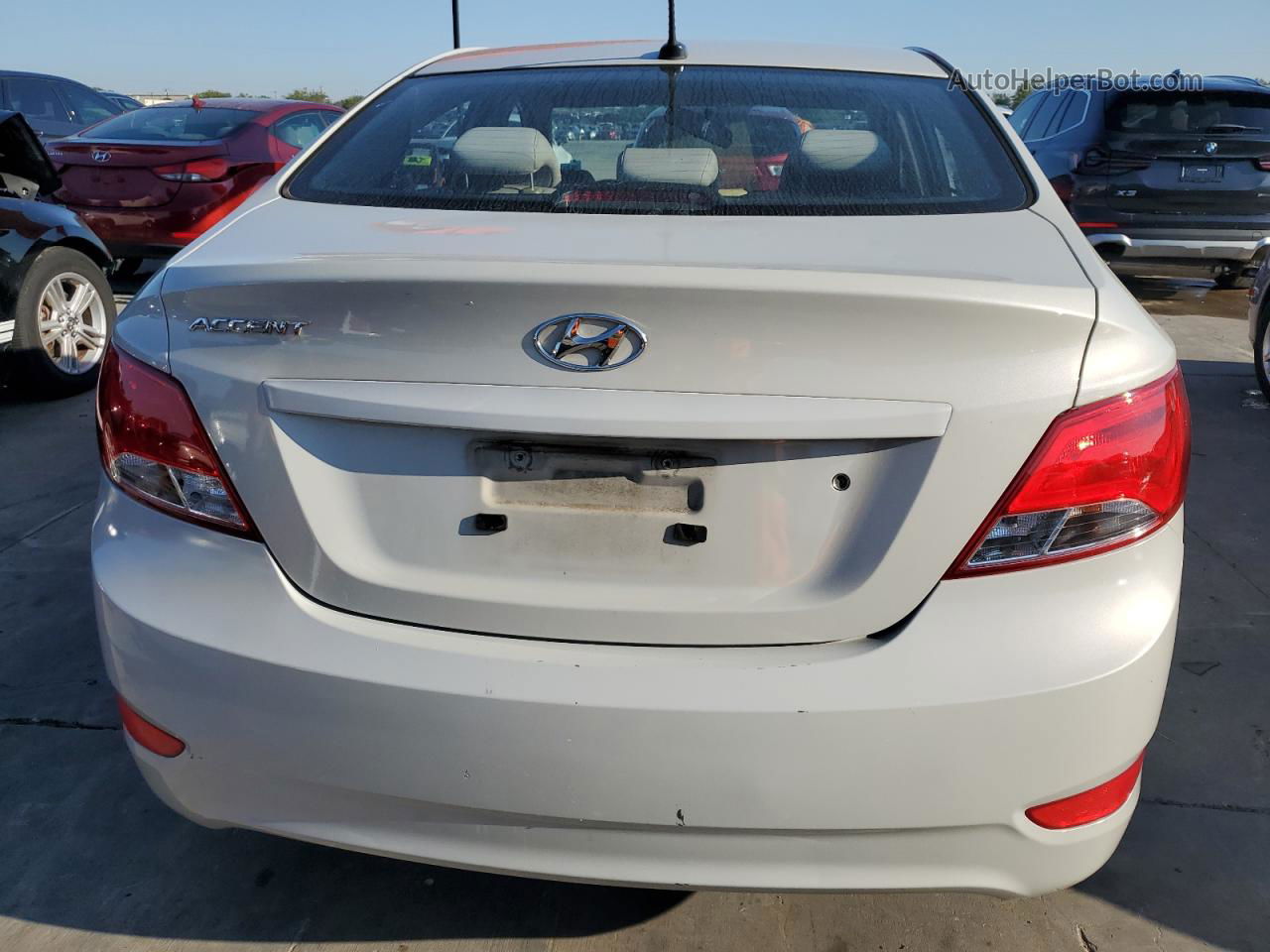 2015 Hyundai Accent Gls Gray vin: KMHCT4AE4FU939445