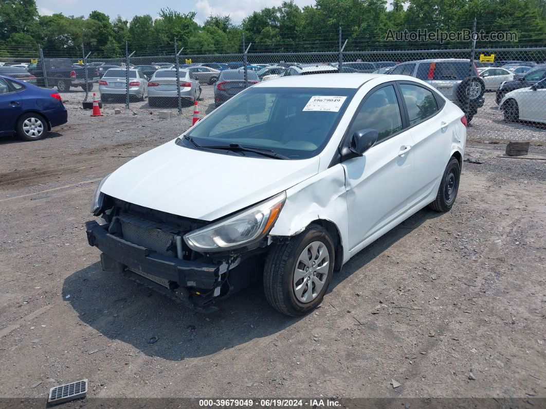 2016 Hyundai Accent Se White vin: KMHCT4AE4GU020028