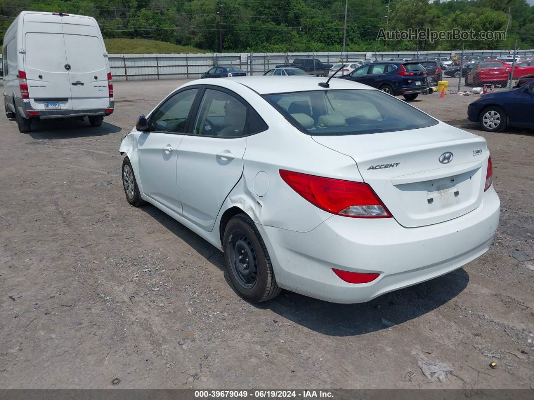 2016 Hyundai Accent Se White vin: KMHCT4AE4GU020028