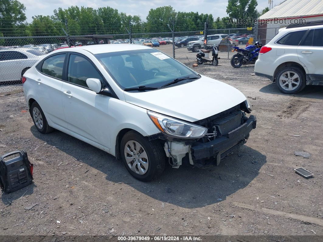 2016 Hyundai Accent Se White vin: KMHCT4AE4GU020028