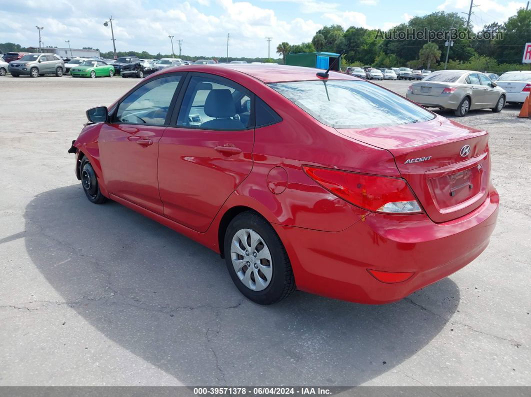 2016 Hyundai Accent Se Red vin: KMHCT4AE4GU072694