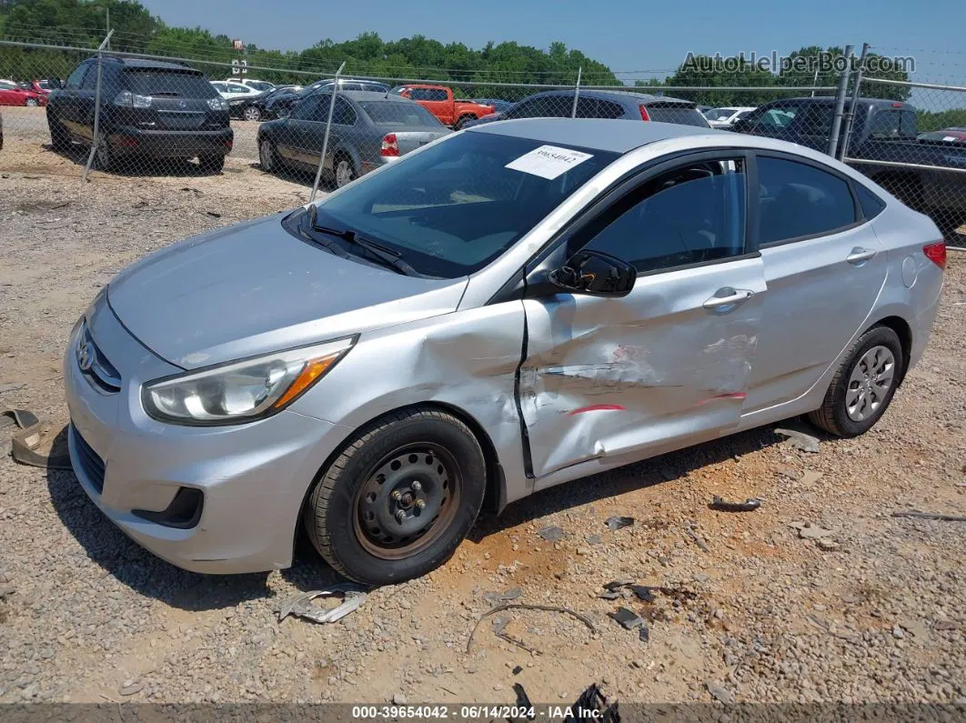 2016 Hyundai Accent Se Silver vin: KMHCT4AE4GU077944