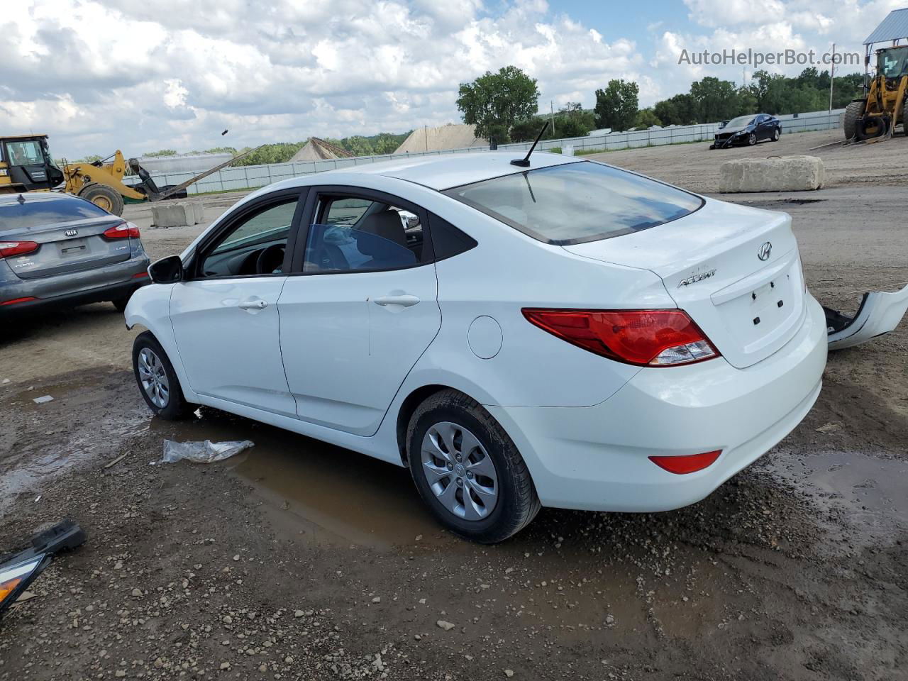 2016 Hyundai Accent Se White vin: KMHCT4AE4GU092430