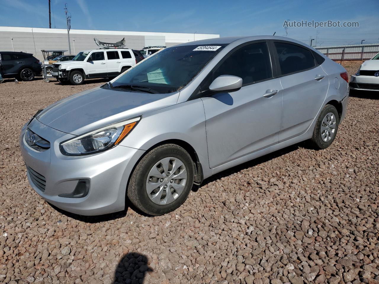 2016 Hyundai Accent Se Silver vin: KMHCT4AE4GU113597