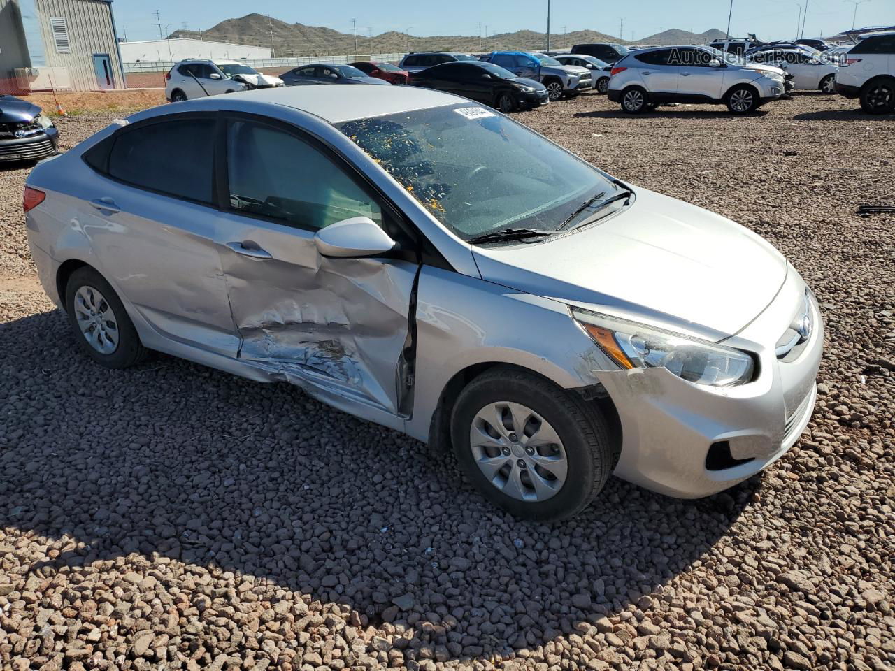 2016 Hyundai Accent Se Silver vin: KMHCT4AE4GU113597