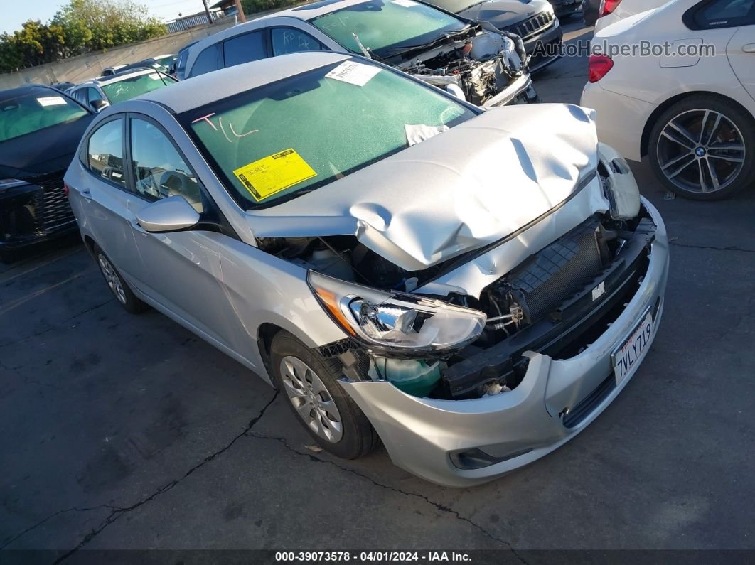 2016 Hyundai Accent Se Silver vin: KMHCT4AE4GU144414