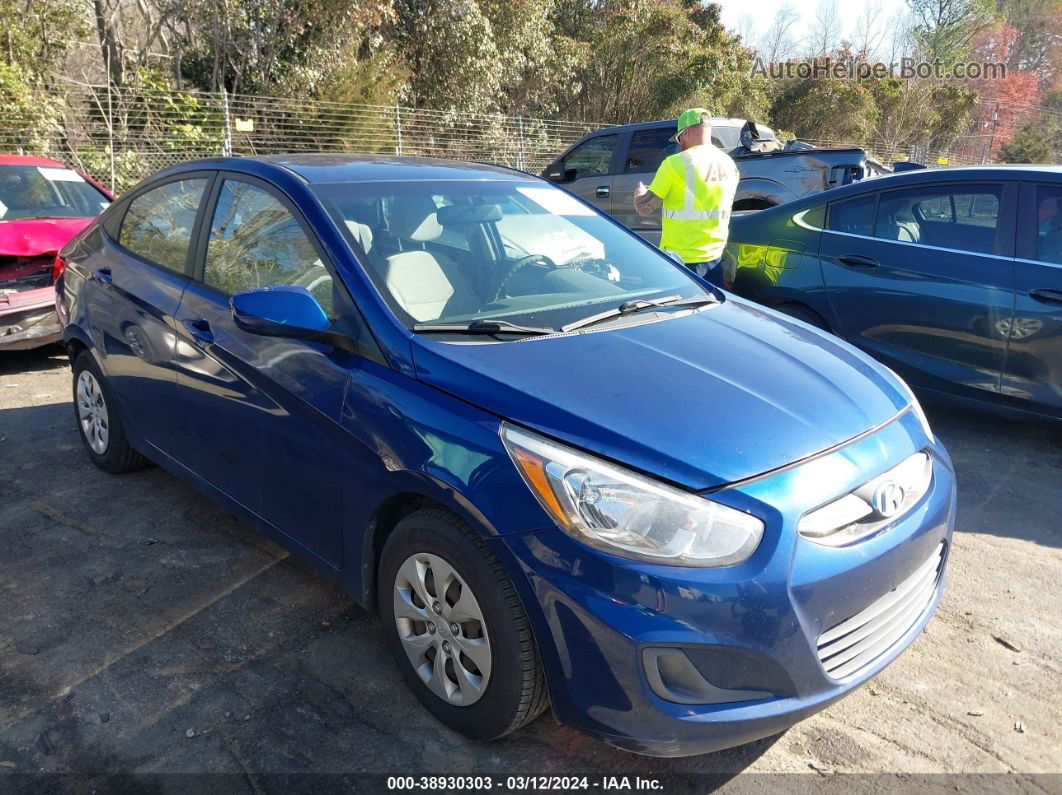 2016 Hyundai Accent Se Синий vin: KMHCT4AE4GU146843