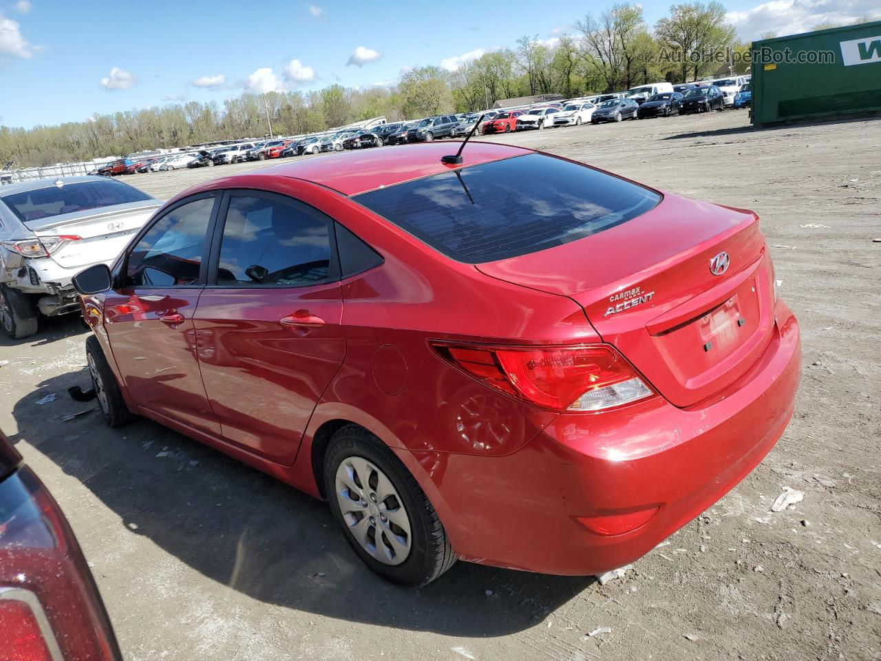 2016 Hyundai Accent Se Red vin: KMHCT4AE4GU164145