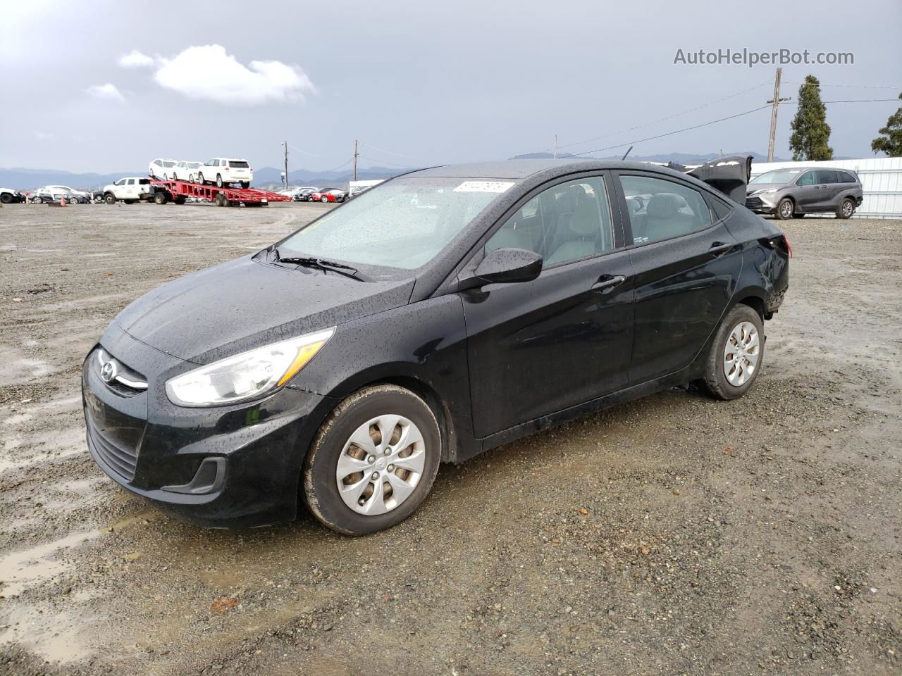 2016 Hyundai Accent Se Black vin: KMHCT4AE4GU949572