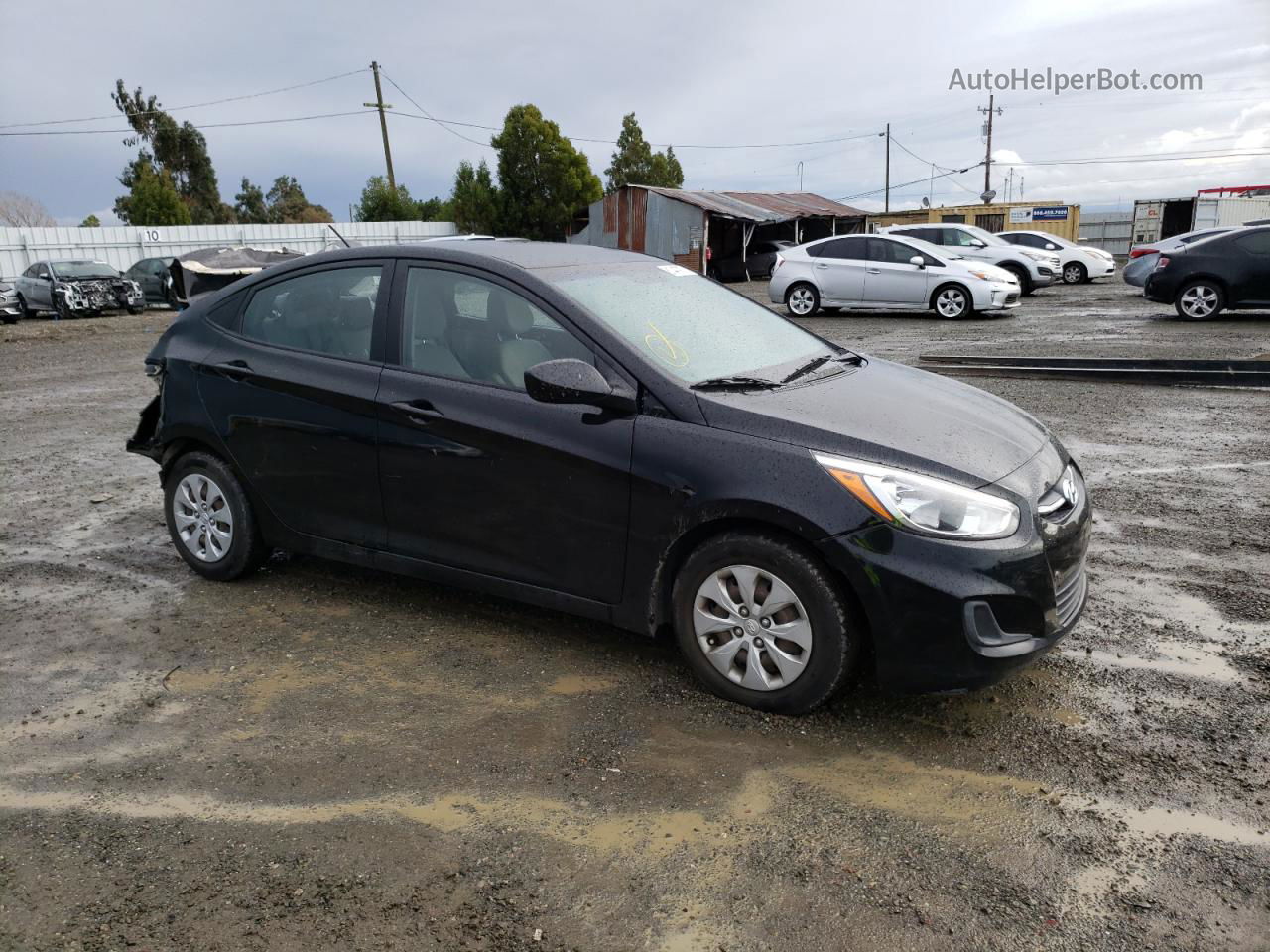 2016 Hyundai Accent Se Black vin: KMHCT4AE4GU949572