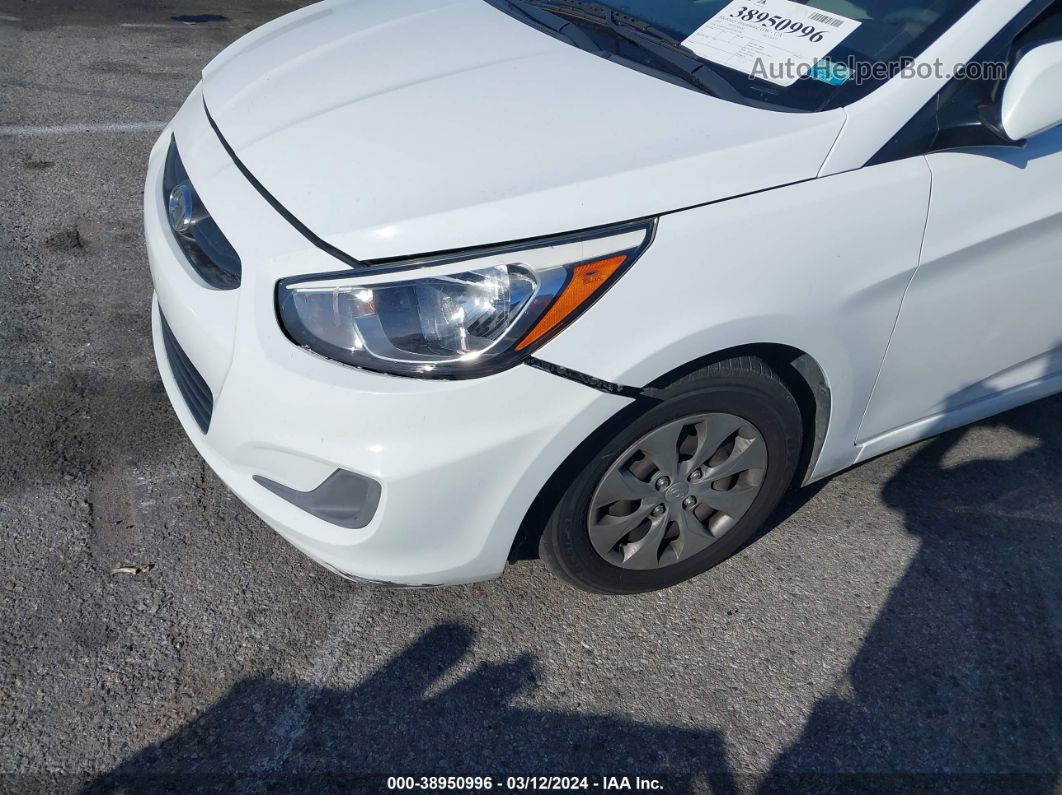 2016 Hyundai Accent Se White vin: KMHCT4AE4GU967196