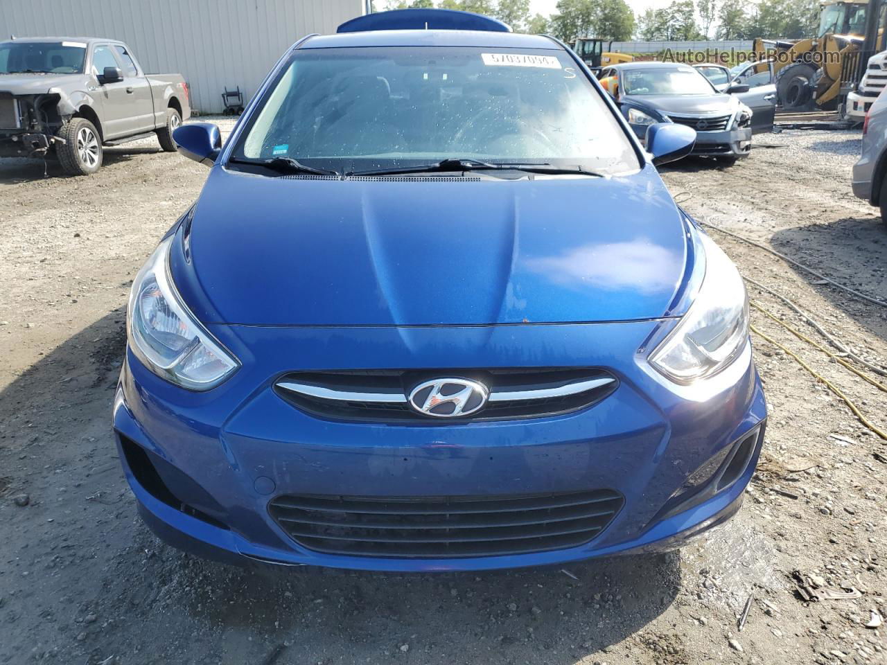 2016 Hyundai Accent Se Синий vin: KMHCT4AE4GU981681