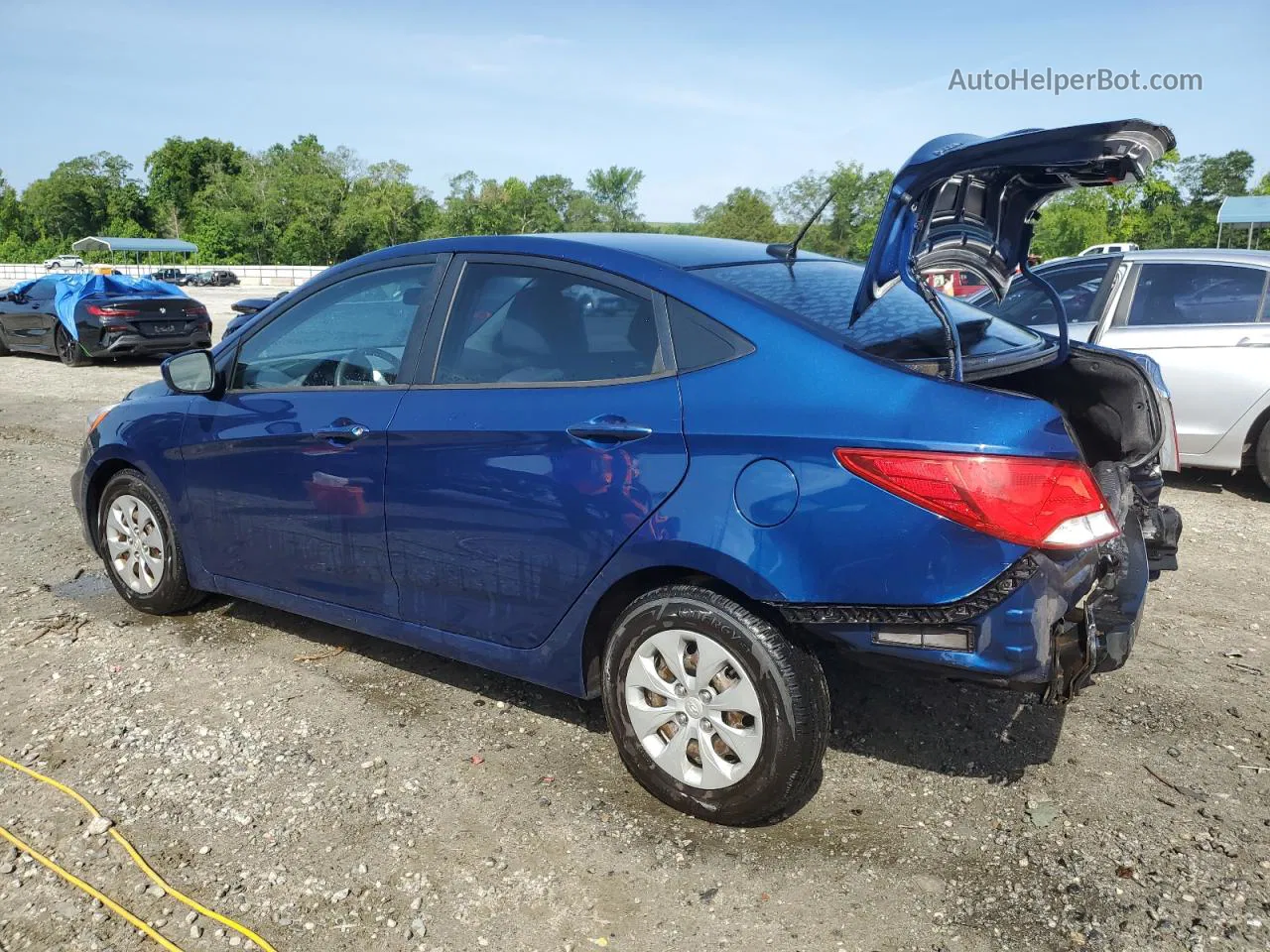 2016 Hyundai Accent Se Синий vin: KMHCT4AE4GU981681