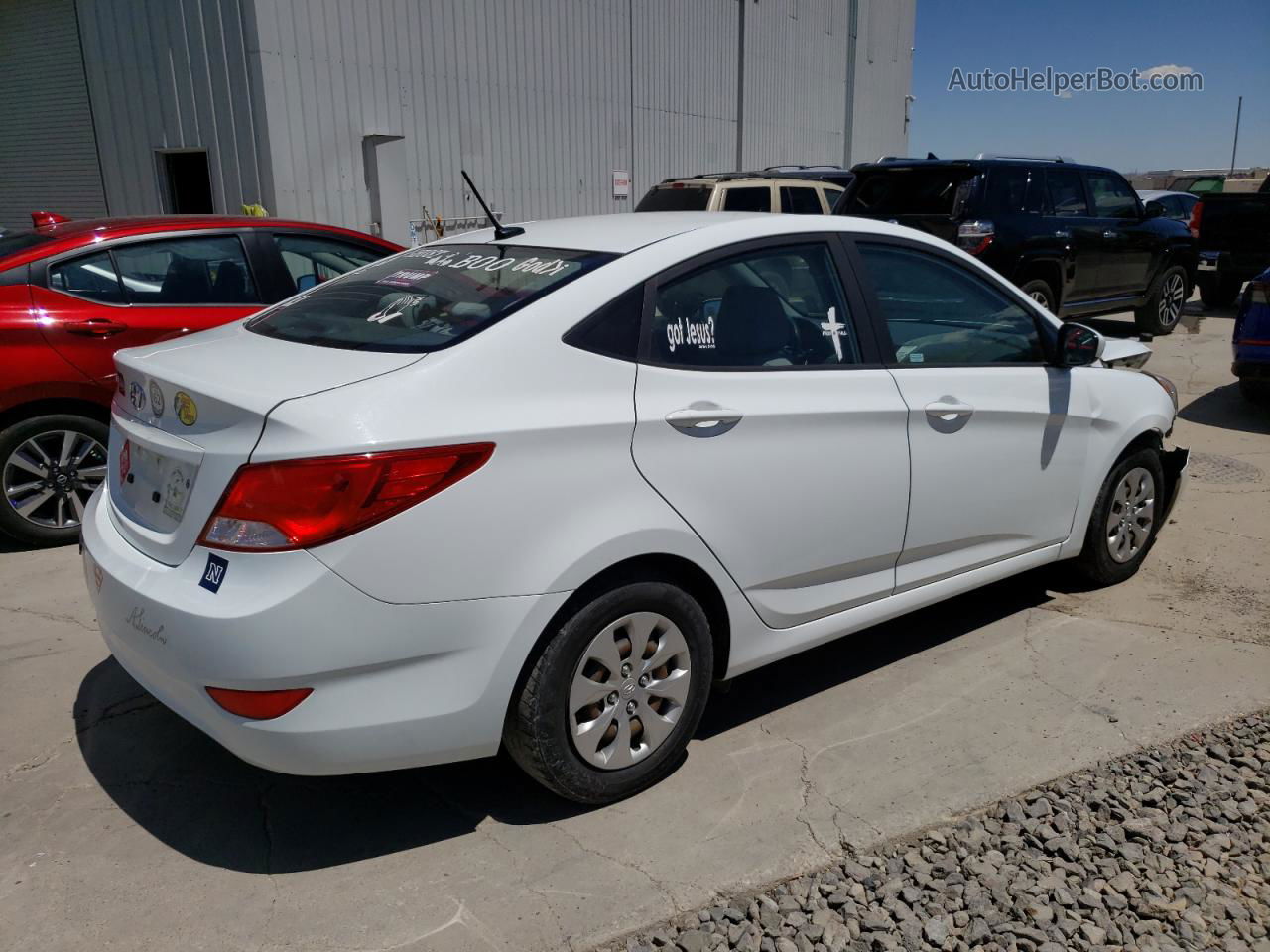 2017 Hyundai Accent Se White vin: KMHCT4AE4HU220411