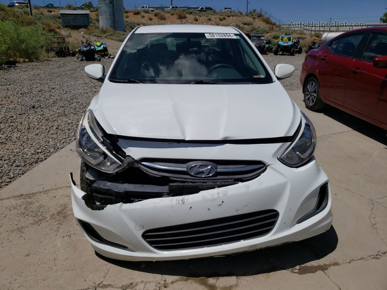 2017 Hyundai Accent Se White vin: KMHCT4AE4HU220411