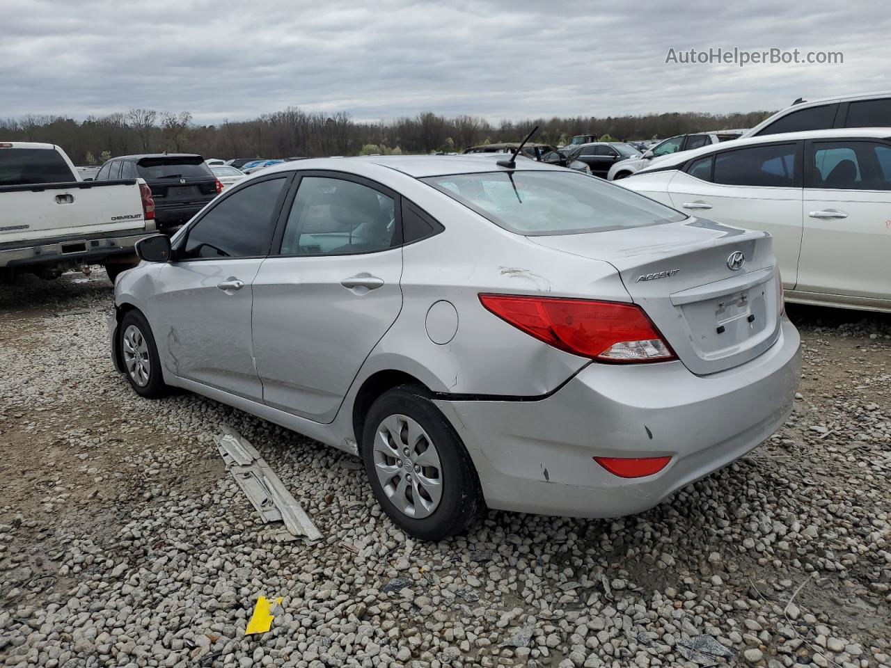 2017 Hyundai Accent Se Silver vin: KMHCT4AE4HU241811